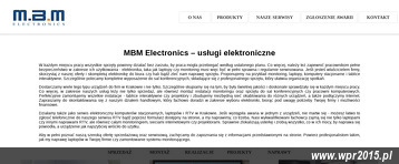 MBM ELECTRONICS SP.J. M.FRANCUZ, B.ŚLIWA
